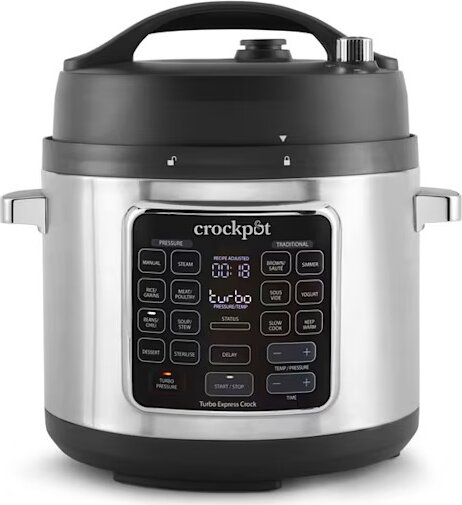 Crock-Pot CSC062X Elektromos Lassúfőző 5,6L 1400W - Fekete / Ezüst