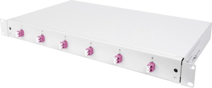 Digitus DN-96330-4 LWL 1HE LC OM4 Optikai Patch Panel 6 port - Szürke Digitus DN-96330-4 LWL 1HE LC OM4 Optikai Patch Panel 6 port - Szürke