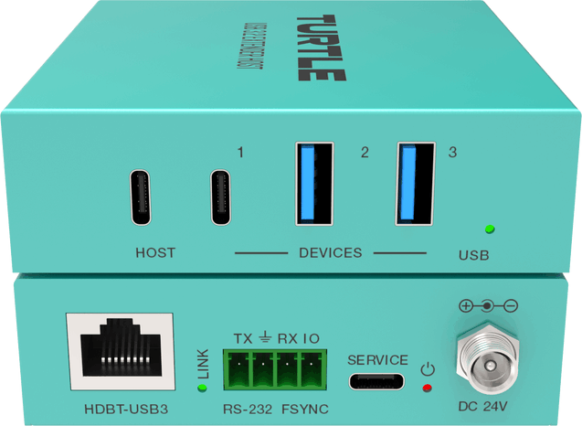 Turtle TAV-USBEXTKIT1 USB 3.2 Gen 1 5 Gbps Extender Kit Jeltovábbító 100m - 4 eszköz