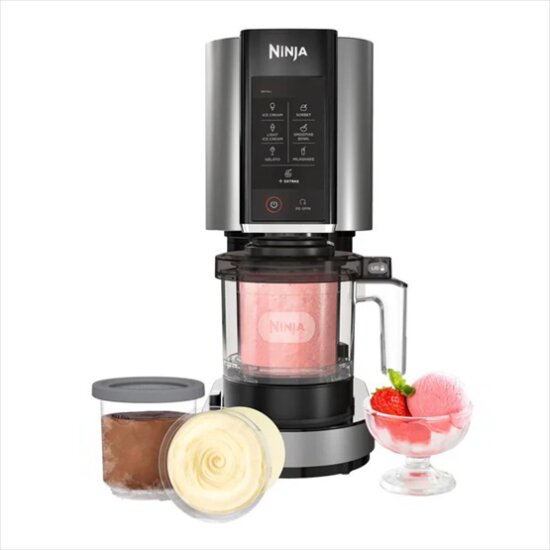 Ninja NC302EU CREAMi Fagylaltkészítő 2 x 0,47L L 12W - Fekete / Ezüst
