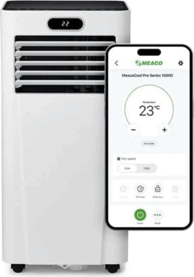 MeacoCool MC Serie Pro 10000 Okos 3 az 1-ben Mobil klíma 28 m² / 2,0 kW - Fehér