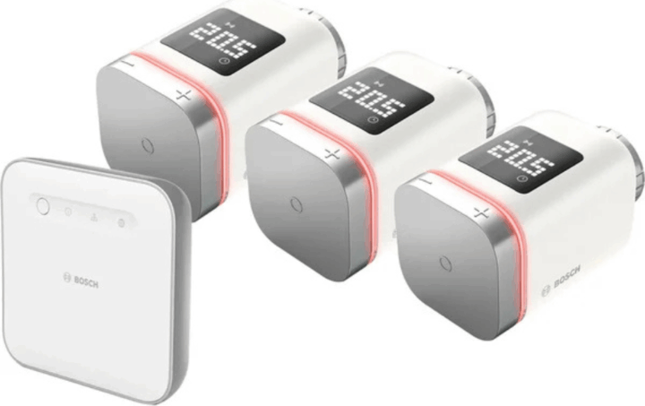 Bosch Smart Home Zigbee Matter Fűtésvezérlő 3 darabos készet - Fehér