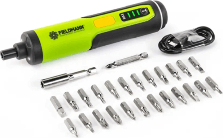 Fieldmann FDS 10105-A Akkumulátoros csavarozó Bitkészlettel