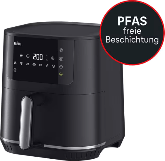 Braun HF5034IBK AirFryer Forrólevegős sütő 6L 1700 Watt - Fekete