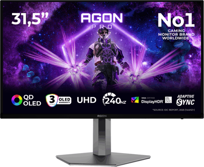 AOC 31.5" AG326UZD2 16:9 4K UltraHD QD-OLED Gaming Monitor - Fekete AOC 31.5" AG326UZD2 16:9 4K UltraHD QD-OLED Gaming Monitor - Fekete