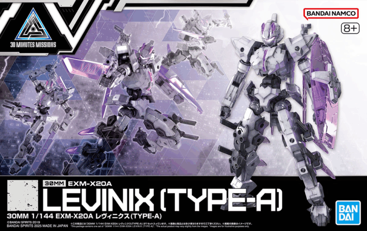 Bandai 30MM EXM-X20B LEVINIX (TYPE-A) Műanyag figura 1:144