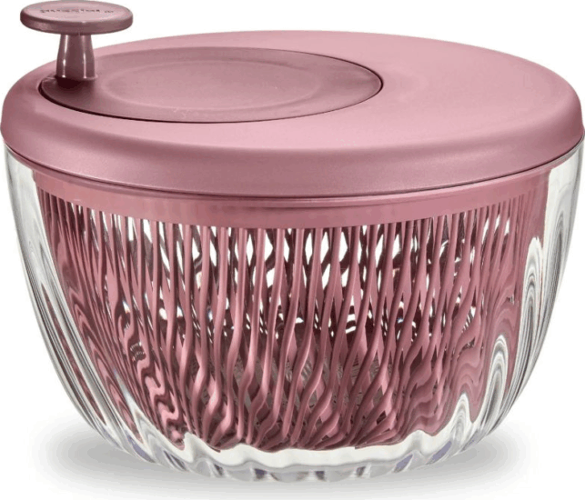 Guzzini 170900272 Spin&Store Saláta centrifuga Ø 26cm 5L - Rózsaszín