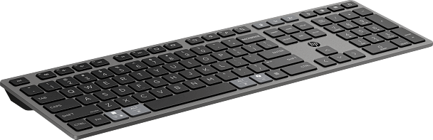 HP 720 Többeszközös Wireless Billentyűzet US - Ezüst/Fekete