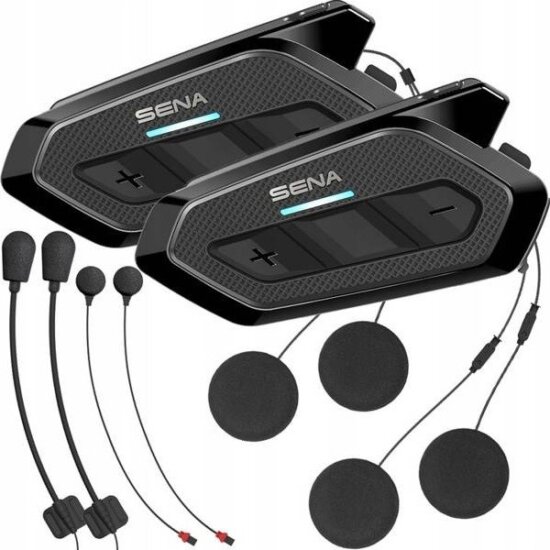 Sena Spider RT1 Motoros Kommunikációs rendszer 2000m - fekete (2db / csomag)
