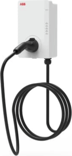 ABB Terra AC W11-G5-R-V2-0 Elektromos autó fali töltő - Fehér (11kW - 16A / 5m Type-2)
