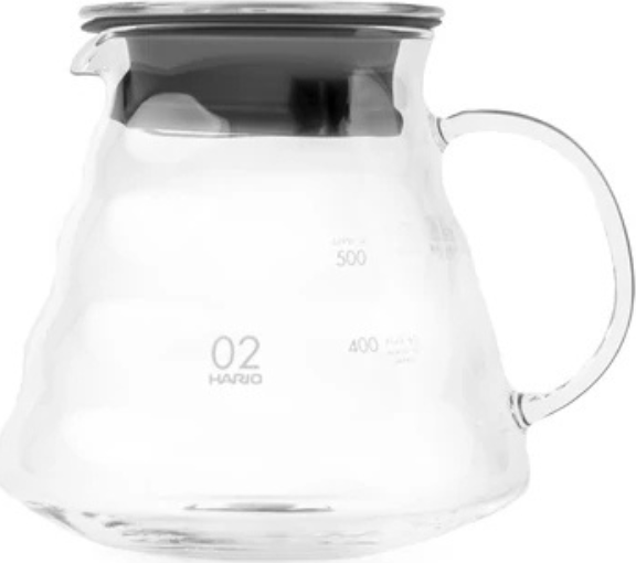 Hario Range Server V60-02 Hőálló Üvegkanna 0,6L - Átlátszó