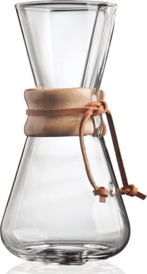 Chemex Classic Series 3 személyes Üveg Filteres Kávéfőző - Átlátszó