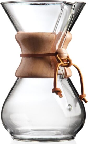 Chemex Classic Series 6 személyes Üveg Filteres Kávéfőző - Átlátszó