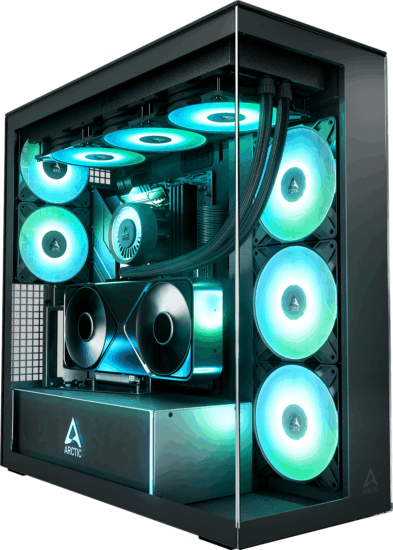 ARCTIC Xtender VG Midi Torony Számítógépház - Fekete