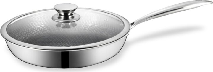 Maestro MR-1216 Sütőserpenyő Üveg fedéllel 26cm - Inox