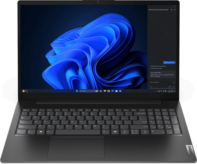 Lenovo V15 G5 IRL Laptop Fekete (15,6" / Intel Core i5-13420H / 16GB / 512GB M.2 SSD / Win 11 Pro)