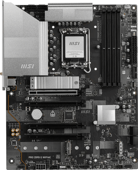 MSI PRO Z890-S WIFI6E DDR5 Socket LGA1851 ATX Alaplap