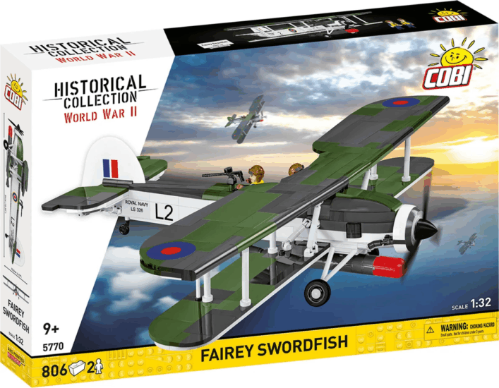 Cobi Fairey Swordfish Repülő 806 darabos építőkészlet