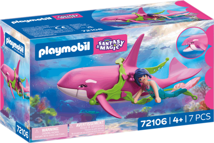 Playmobil 72106 Fantasy & Magic - Kardszárnyú delfin sellővel