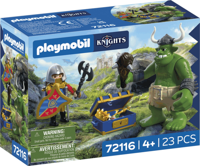 Playmobil 72116 Knights - Troll oroszlánlovag kinccsel