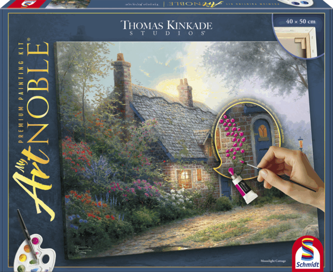 Schmidt Spiele My ArtNOBLE Thomas Kinkade - Holdfény házikó festő készlet