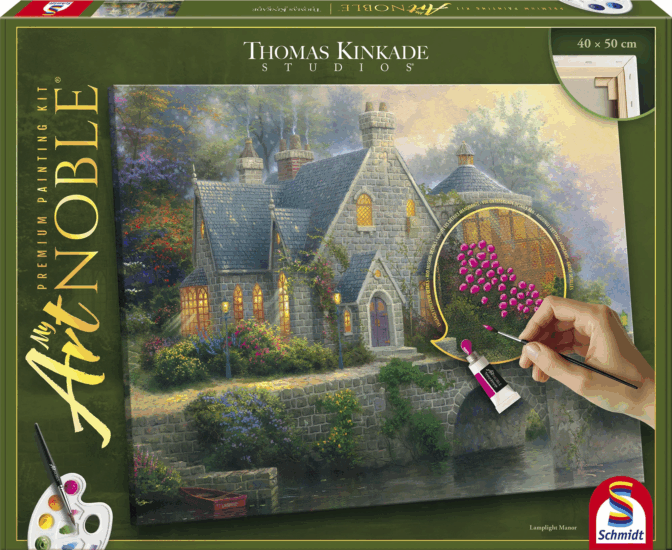 Schmidt Spiele My ArtNOBLE Thomas Kinkade - Lámpás kastély festő készlet