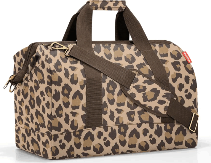 Reisenthel allrounder L Utazótáska 48 x 39,5 x 29 cm - Barna/Leopárdmintás