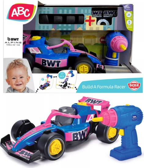 Dickie Toys ABC F1-es autóépítő szett bébijáték 25 cm