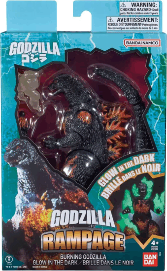 Bandai 92349 Godzilla Akciófigura - Sötétben világító égő Godzilla
