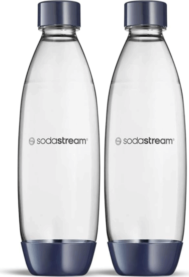 SodaStream DuoPack Fuse Műanyag Szódagép palack 1L - Átlátszó/Sötétkék (2db)
