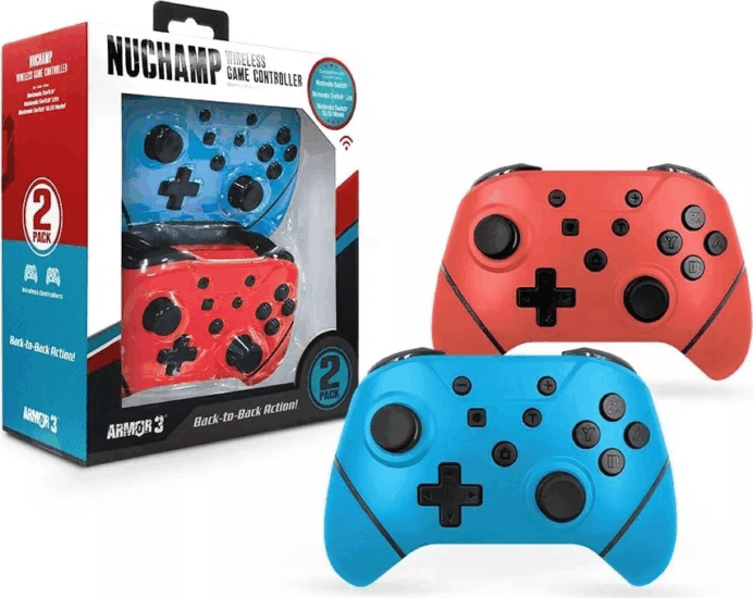 Armor3 M07467-BBRD Wireless Gamepad Nintendo Switch konzolhoz (2db) - Kék/Piros