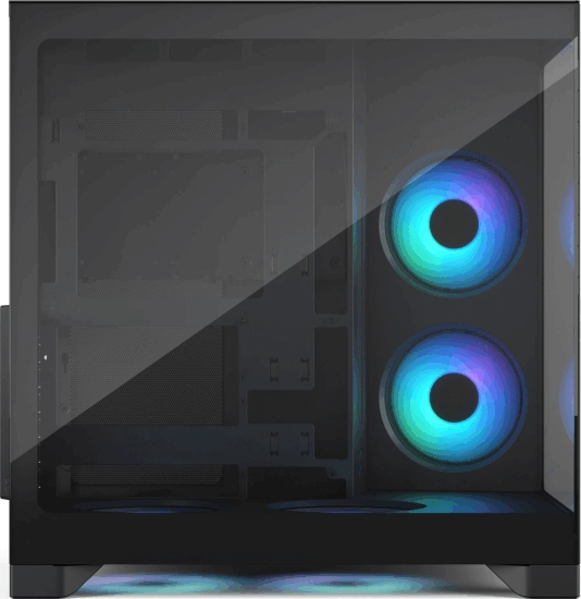 Fractal Design Pop 2 Vision RGB Midi torony Számítógépház + 4db 120mm ventilátor - Fekete