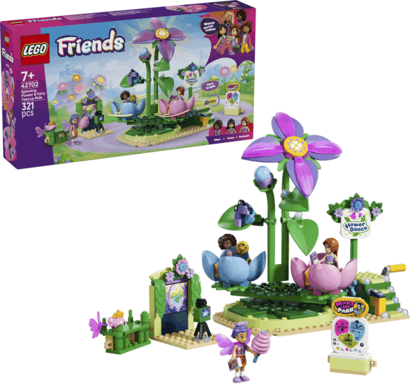LEGO 42702 Friends - Körhinta Virágokkal és Tündérekkel