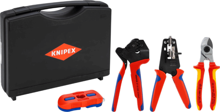 Knipex Szerszámkészlet napelemes MC4 csatlakozók szereléséhez (7db / csomag)