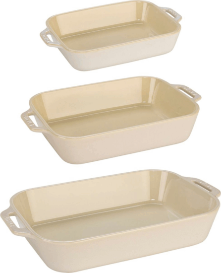 Staub 1008693 Kerámia Sütőforma készlet 3 darabos - Fehér