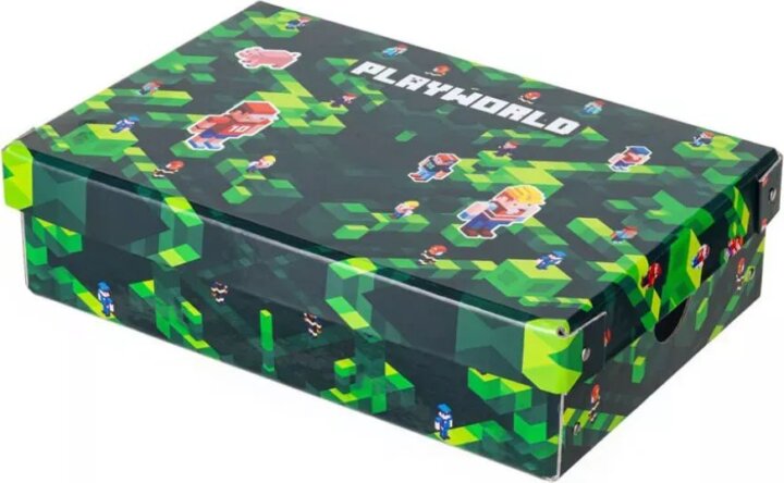 Oxybag Playworld lamiált karton tárolódoboz - Mintás