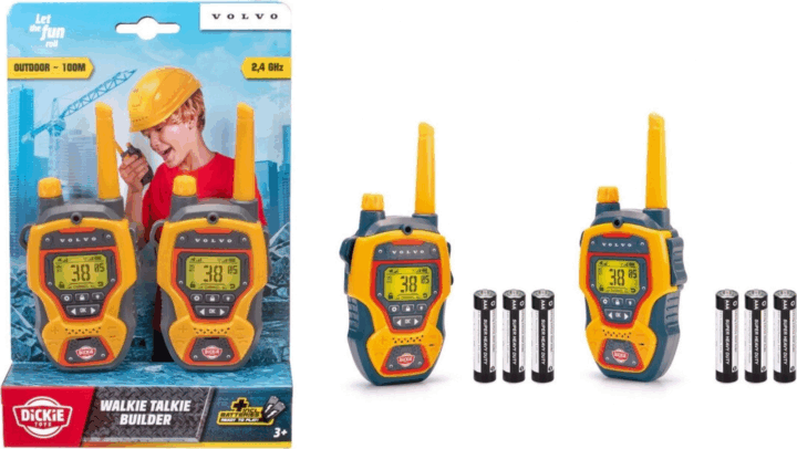 Dickie Toys Építkezési játék Walkie Talkie (2db/csomag) - Sárga