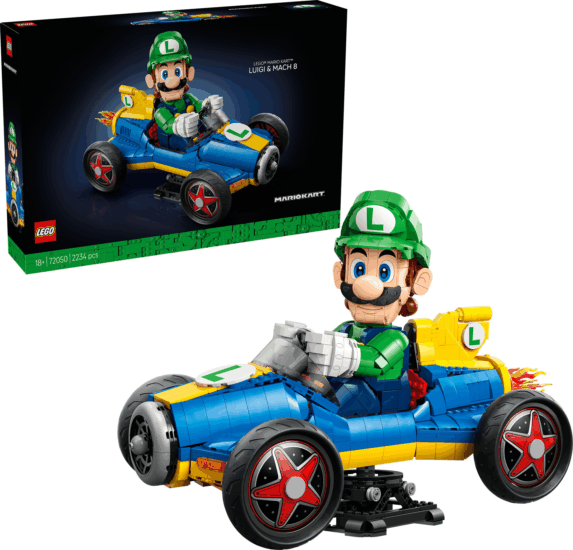 LEGO 72050 Super Mario - Mario Kart - Luigi és Mach 8
