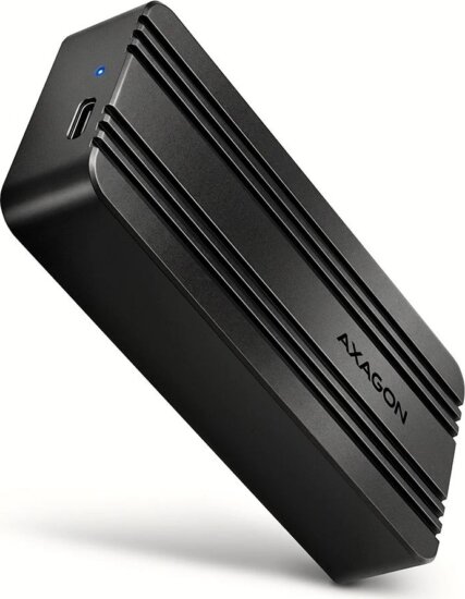 AXAGON EEM2-40G M.2 NVMe USB-C 3.2 Gen 2x2 Külső SSD Ház - Fekete