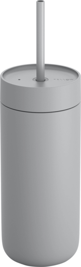 Fellow Carter Cold Tumbler Termosz bögre szívószállal 473 ml - Szürke