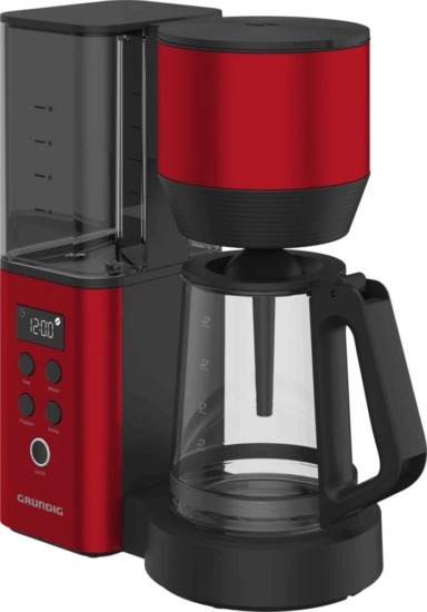 Grundig KM 8440 Filteres Kávéfőző 1150 Watt - Fekete / Piros