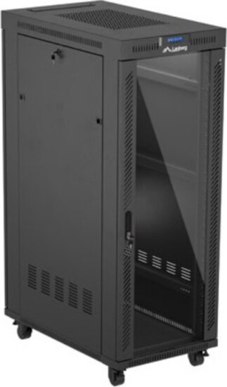 Lanberg 19" Szabadon Álló Rack Szekrény 32U 600x1000 - Fekete
