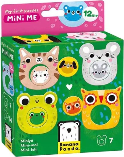 Banana Panda állatok és kicsinyeik 7 darabos Első kirakóm