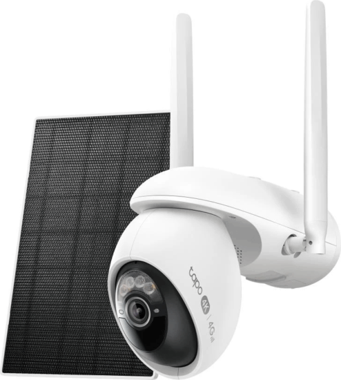 TP-Link Tapo C665G KIT Smart Wifi 4G LTE 360° forgatható napelemes Okos Kamera - Fehér
