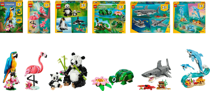 LEGO Creator - Vadállatok 6 részes építő készlet