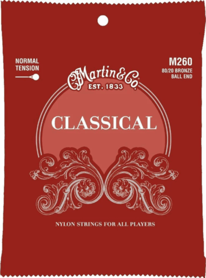 Martin M260 Klasszikus Gömbfejes Normál feszességű Gitárhúr készlet (28-43)
