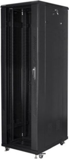 Lanberg 19" Szabadon Álló Rack Szekrény 42U 600x1000 - Fekete