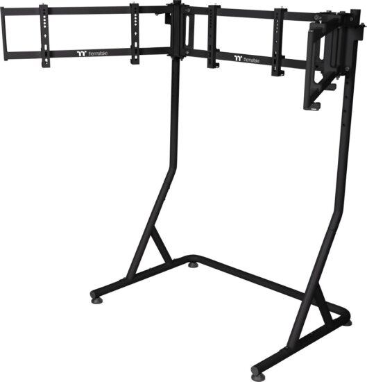 Thermaltake GSC-MSP-MDSLBB-01 17"-55" Monitor Tartó Állvány (3 kijelző) - Fekete