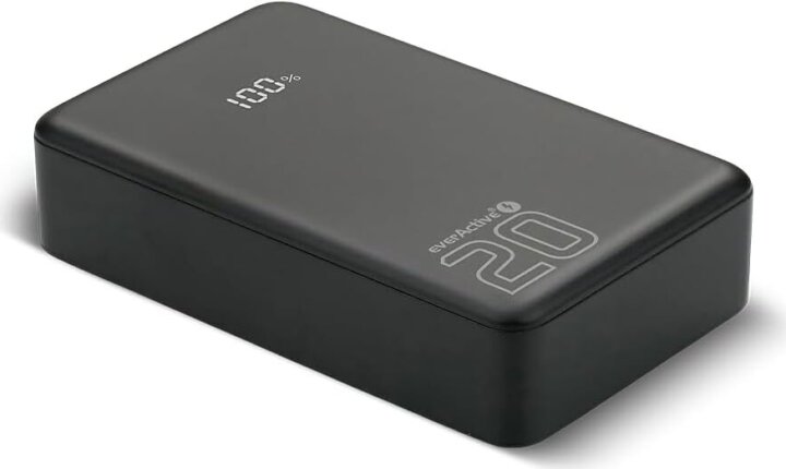 EverActive EB-22QB Powerbank 20000mAh 20W LCD Kijelzővel - Fekete