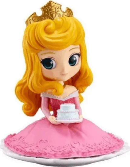 Banpresto Q POSKET Disney Sugiry figura - Csipkerózsika 9cm (A Verzió)